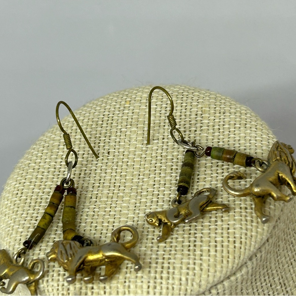 Disney Lion King Simba & Nala Dangle Beaded Earrings